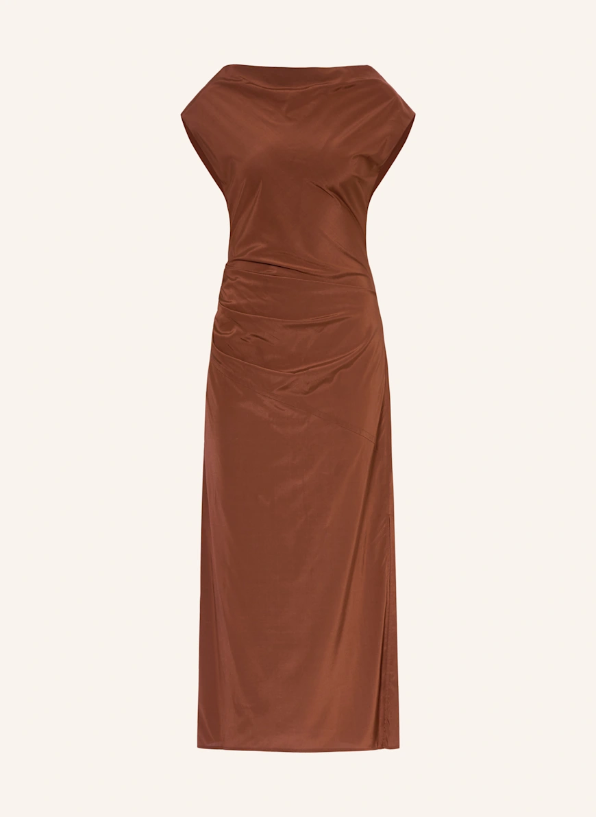 Proenza Schouler Satin dress TASA with silk BROWN