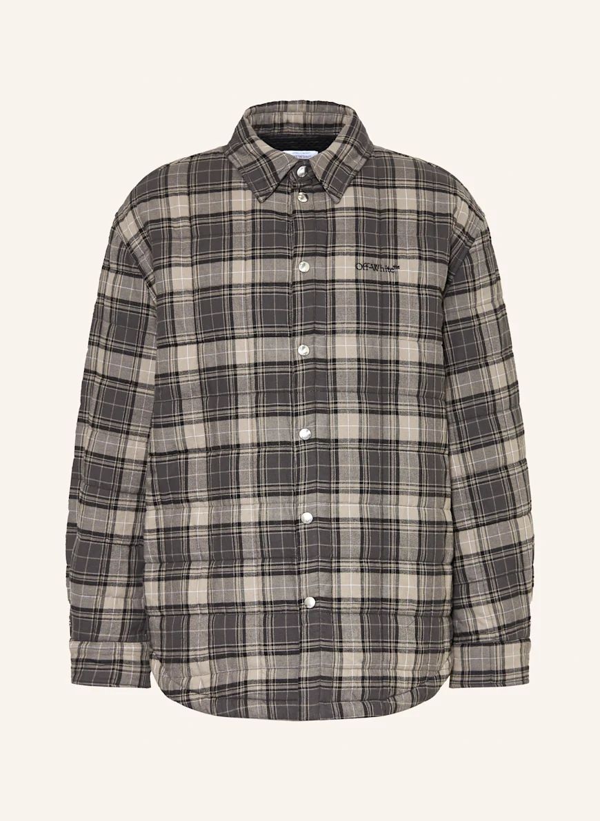 Off-White Quilted overshirt GRAY / BLACK
