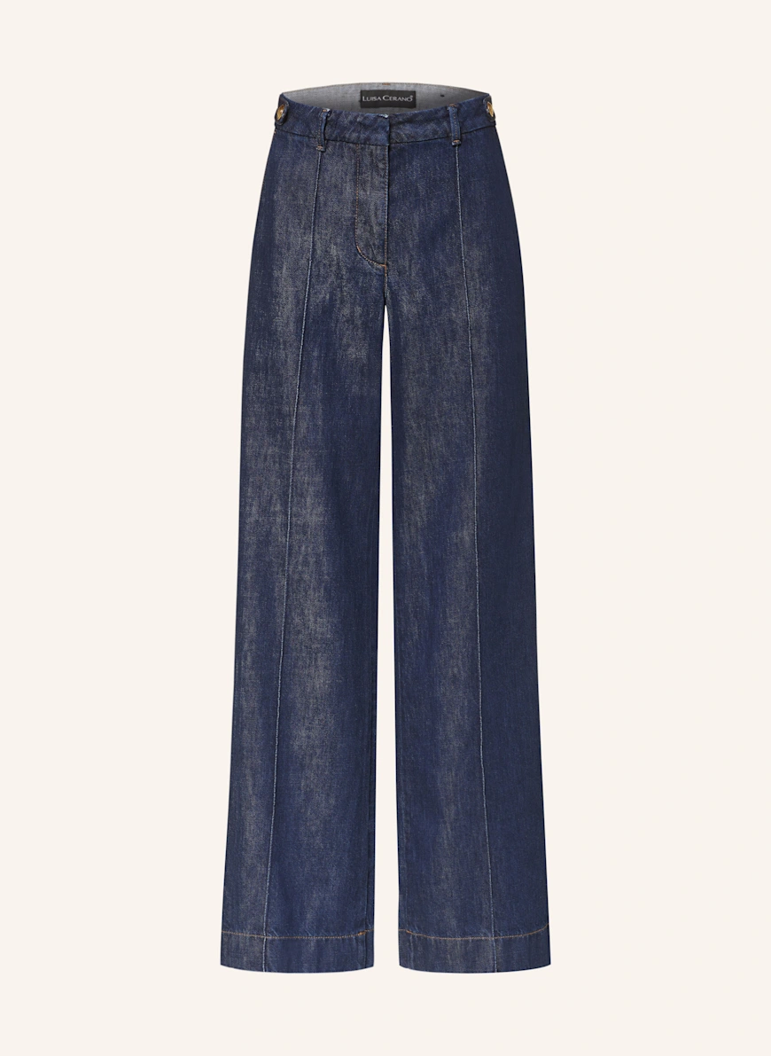 LUISA CERANO Marlene-byxor i jeanslook 252 skölj tvätt