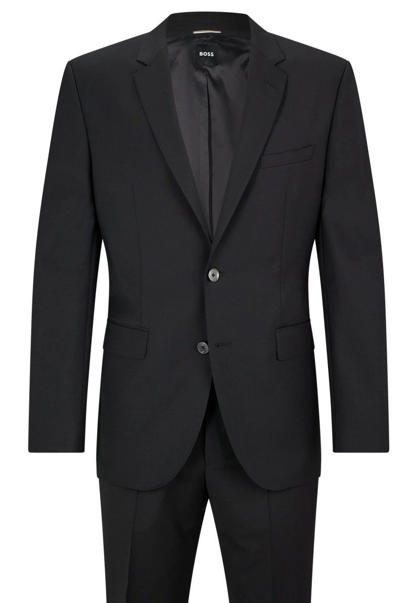 BOSS Business Anzug H-JASPER-2PCS-C-224 Regular Fit in schwarz