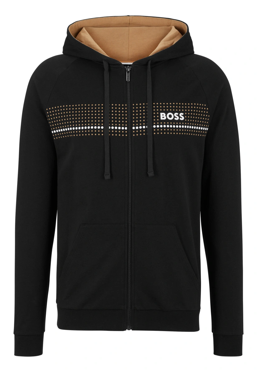 BOSS Loungewear Jacke AUTHENTIC JACKET H Regular Fit in schwarz