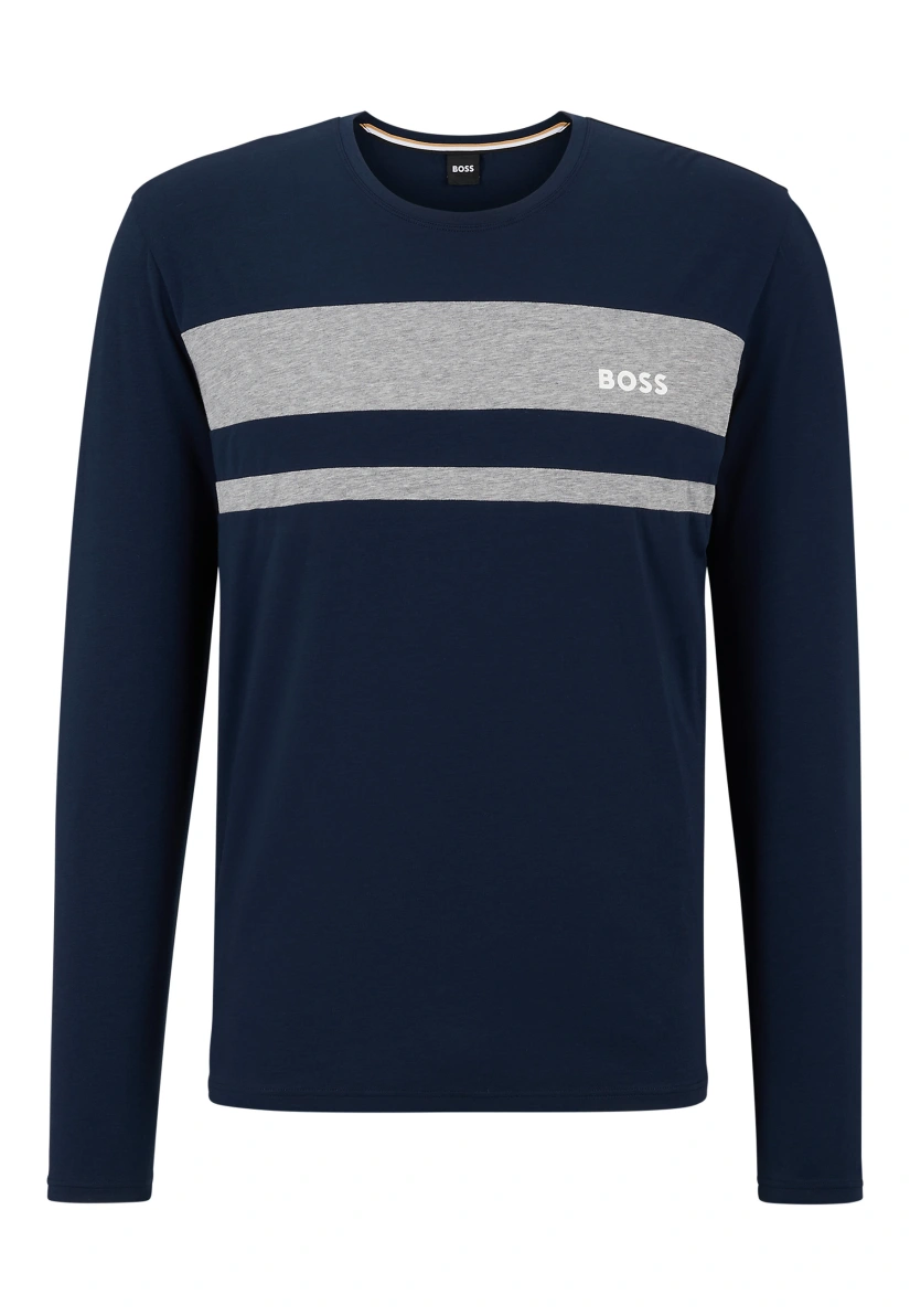 BOSS Pyjama-Oberteil BALANCE LS-SHIRT RN Regular Fit in dunkelblau