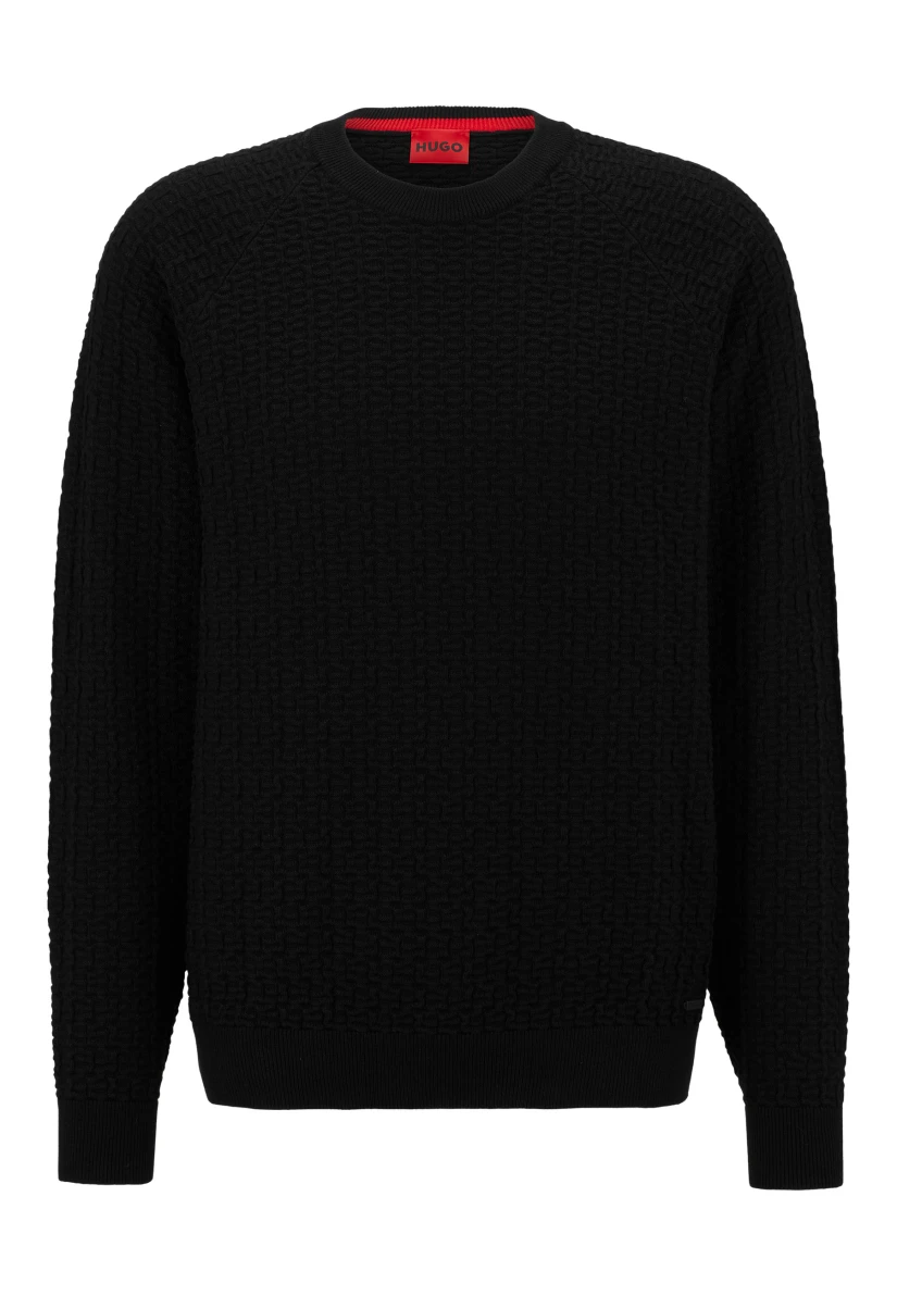 HUGO Pullover SRIDO Relaxed Fit in schwarz HUGO Pullover SRIDO Relaxed Fit in schwarz