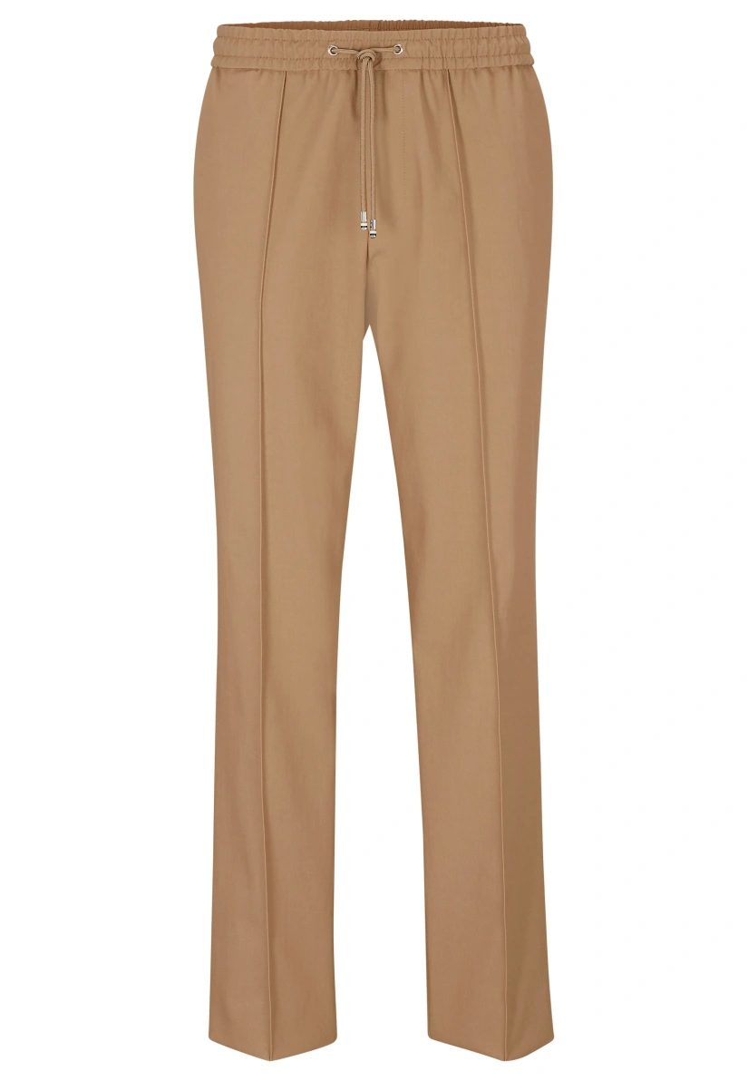 BOSS Business Hose ROBIN1_RW Relaxed Fit in beige