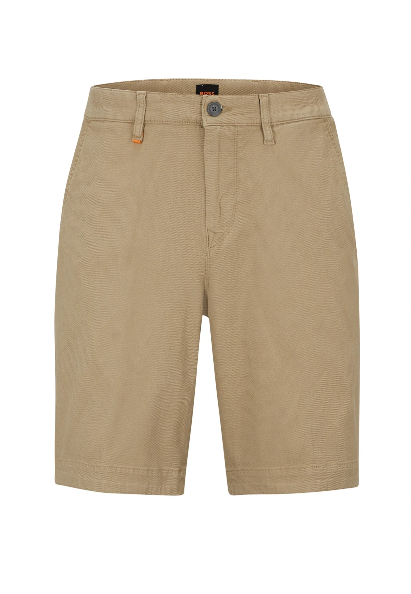 BOSS Short SCHINO-TABER-SHORTS Tapered Fit in beige