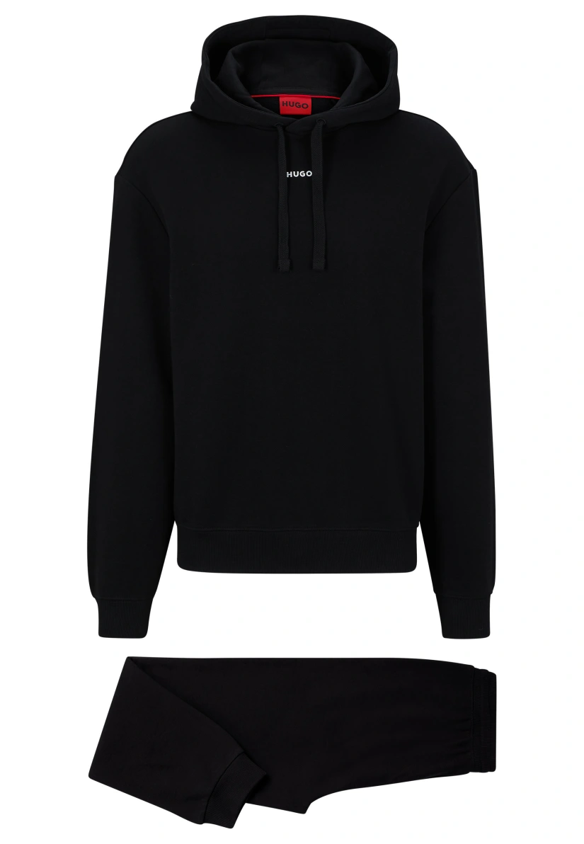 HUGO Sweatshirt TRACKSUIT_DAPODAYOTE Relaxed Fit in schwarz