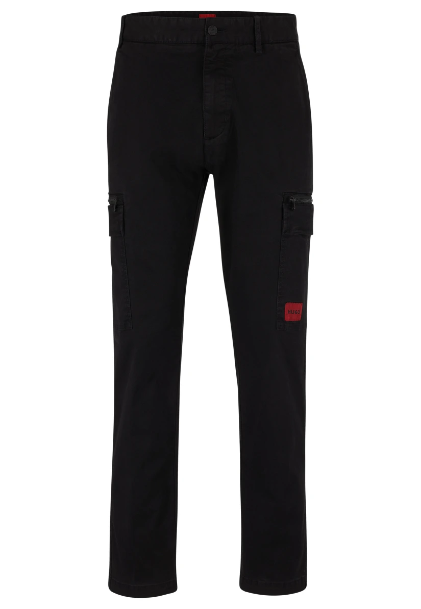 HUGO Casual Hose GLIAN231D Slim Fit in schwarz