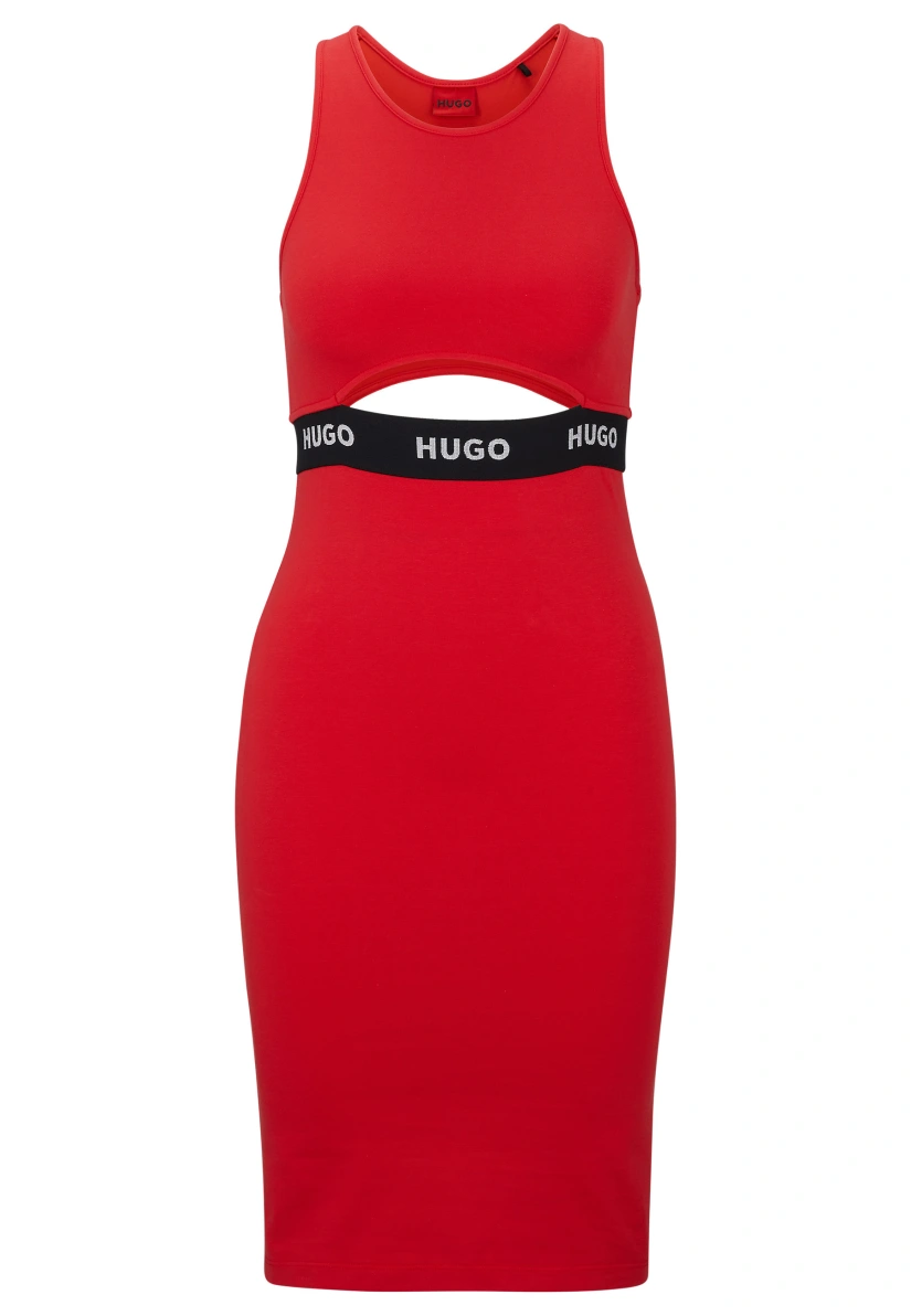 HUGO Jersey-Kleid NASSARI Slim Fit in pink HUGO Jersey-Kleid NASSARI Slim Fit in pink
