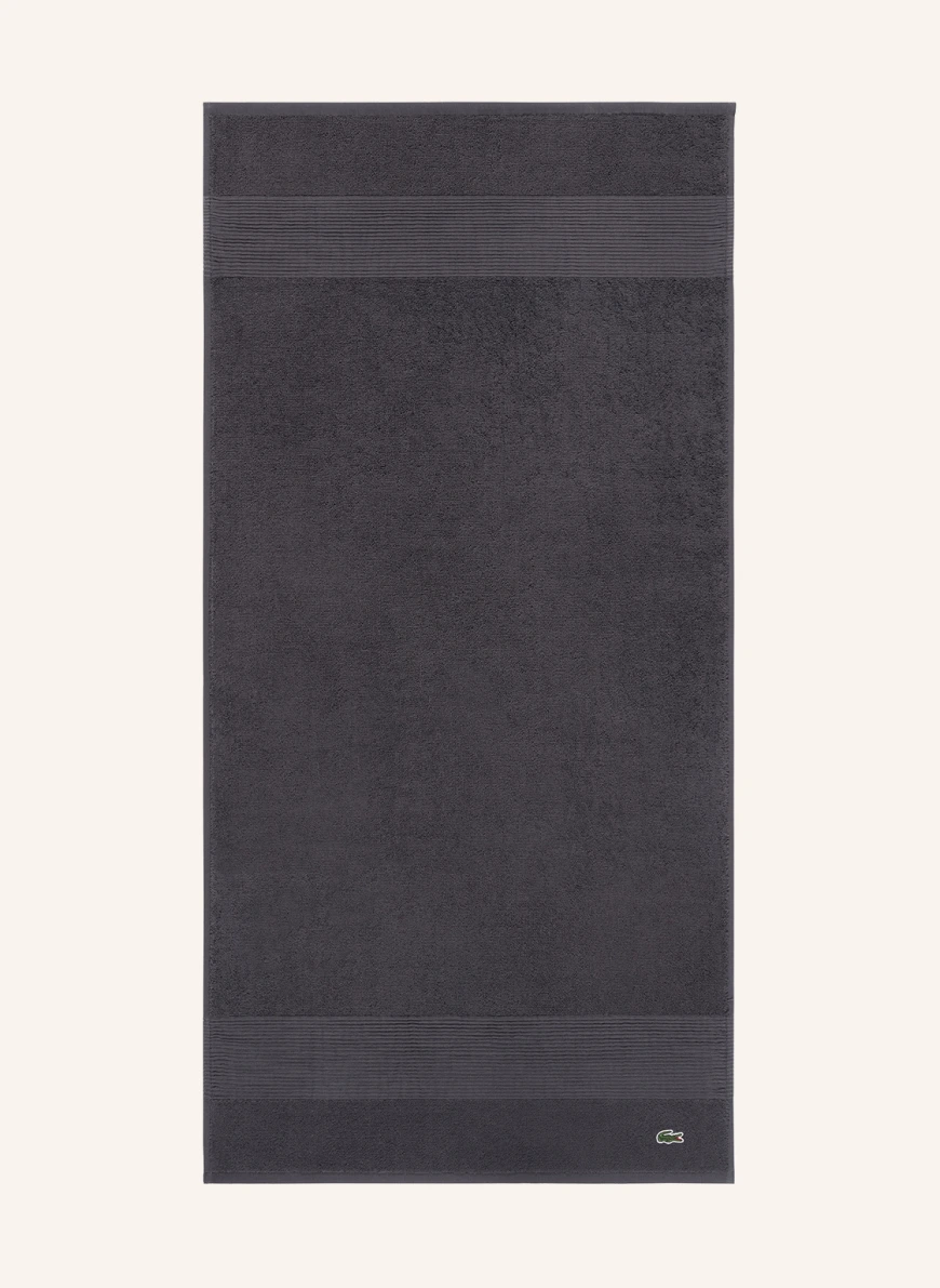 LACOSTE Duschtuch in grau GE5524