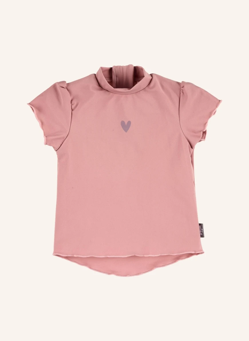 Sterntaler Kurzarm-Schwimmshirt Herz in hellrosa
