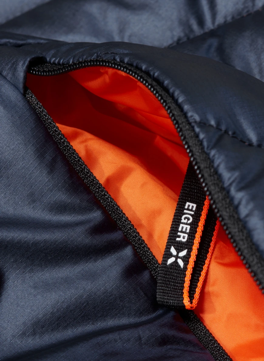 MAMMUT Daunenjacke EIGERJOCH ADVANCED mit Kapuze in blau SV9271