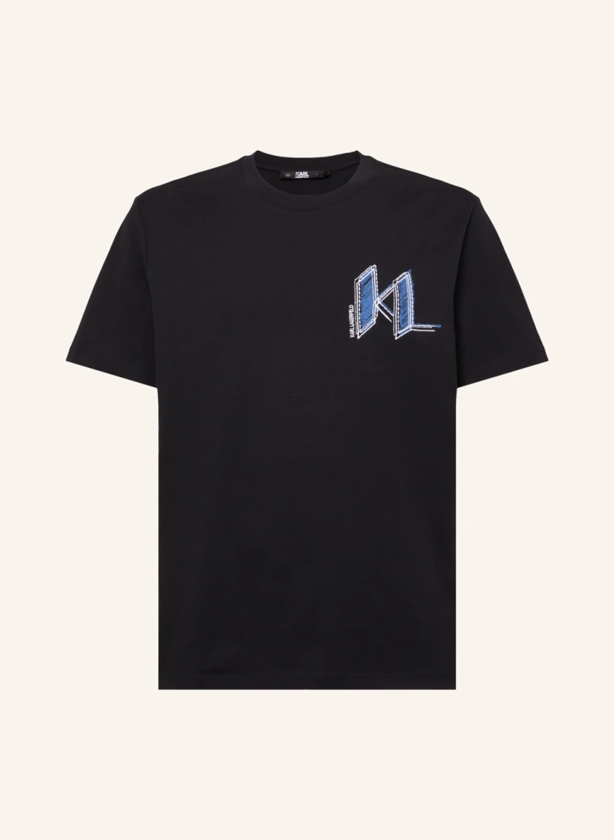 KARL LAGERFELD T-shirt in schwarz