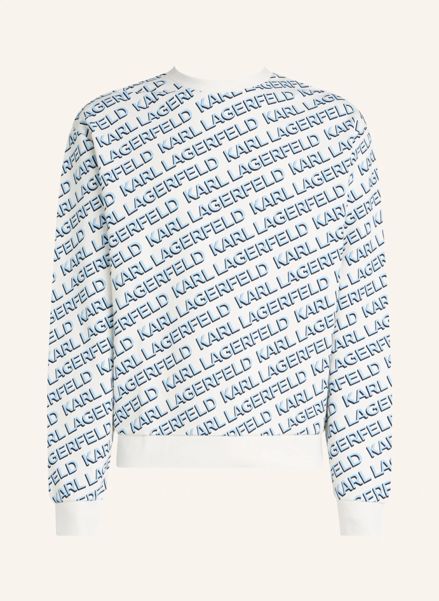 KARL LAGERFELD Sweatshirt in weiss/ blau