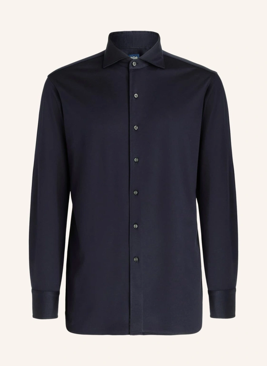 BOGGI MILANO Jerseyhemd Slim Fit in blau