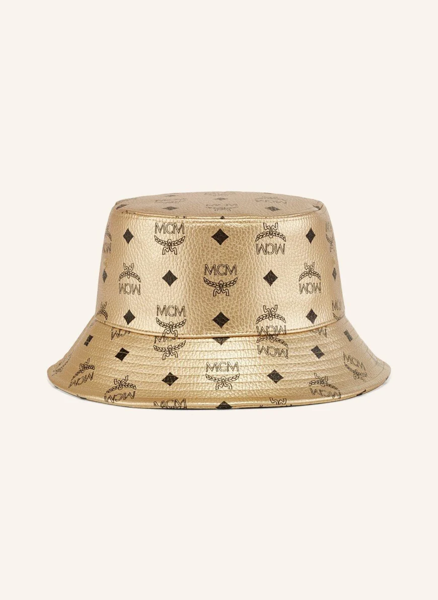 MCM Bucket-Hat in gold