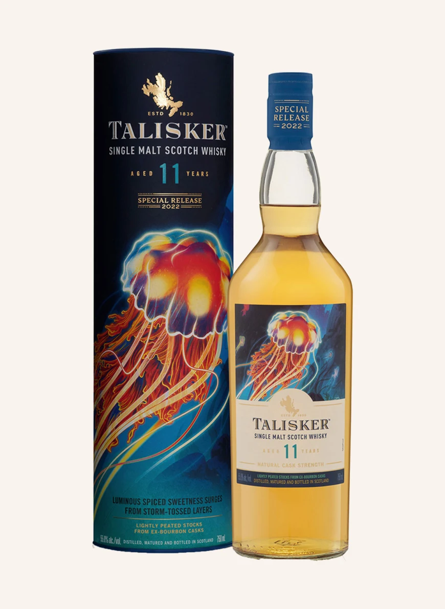 TALISKER Single Malt Whisky 11 YEARS SPECIAL RELEASE in gold
