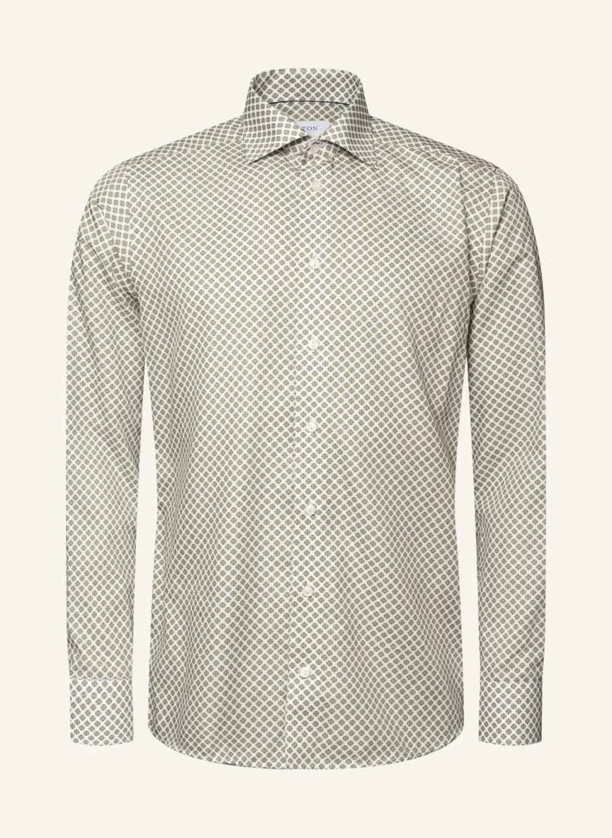 ETON Slim fit Hemd aus Baumwoll--Stretch in hellgrün