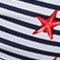 NAVY/ WEISS/ ROT GESTREIFT
