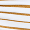 WEISS/ GOLD GESTREIFT