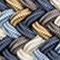 BLAU/ BEIGE MULTI