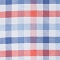 BLAU/ WEISS/ ORANGEROT KARIERT