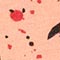 LACHS/ SCHWARZ/ ROT