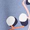 BLAUGRAU/ WEISS/ HELLORANGE