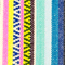 GELB/ PINK/ BLAU GESTREIFT