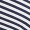 WEISS/ NAVY GESTREIFT
