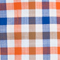ORANGE/ BLAU/ WEISS KARIERT