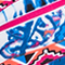 BLAU/ WEISS/ PINK