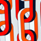 WEISS/ ORANGE/ DUNKELBLAU