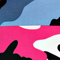 BLAU/ ORANGE/ PINK