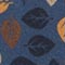 BLAU/ ORANGE/ CREME