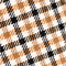 CAMEL/ COGNAC/ SCHWARZ KARIERT