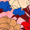 ROSA/ ROT/ BLAU