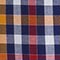 BLAU/ ORANGE/ WEISS KARIERT