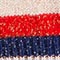 CREME/ ROT/ BLAU GESTREIFT