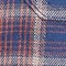 BLAU/ ORANGE KARIERT