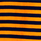 ORANGE/ NAVY GESTREIFT