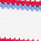 WEISS/ ROT/ BLAU GESTREIFT