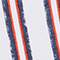 WEISS/ BLAU/ ORANGE GESTREIFT
