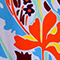 ORANGE/ BLAU/ HELLLILA