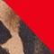 BEIGE/ DUNKELBRAUN/ ROT