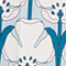 BLAU/ WEISS/ TÜRKIS