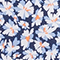 DUNKELBLAU/ WEISS/ ORANGE
