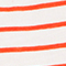 CREME/ ORANGE GESTREIFT