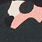 SCHWARZ/ DUNKELGRÜN/ ROSA