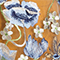 COGNAC/ CREME/ HELLBLAU
