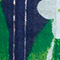 BLAU GEMUSTERT